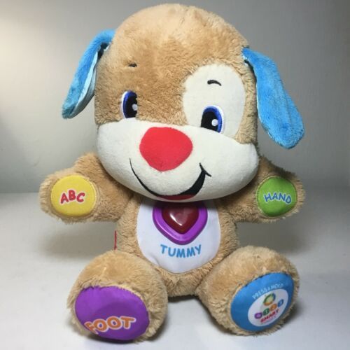 Fisher Price Laugh And Learn Puppy Plush Songs Cute Lovable - $7.92