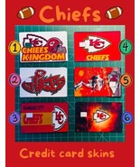 Chiefs Football Credit Debit Card Skins  - $3.75