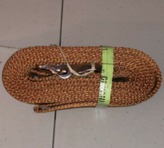 Military Grade Towing Secure Tie Down Strap 8 FOOT Buckle W/ CINCH CLIP ... - $13.46