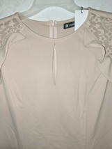 Allegra K Dress Hourglass Flare Zip Closure Back Lace Short Sleeve Sz Large NEW - £15.34 GBP