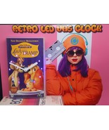 Lady and the Tramp Retro LED backlit VHS Case Desk or wall Clock. Man cave. - $476.23 MXN