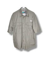 Magellan Fishing Shirt Men&#39;s L Grey Cotton Lightweight Vented Button Up ... - £13.43 GBP