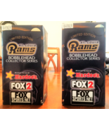 2 Rams Kurt Warner bobbleheads. Given out at Rams game. Never opened in ... - $50.00
