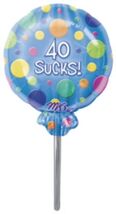 40 Sucks! Mylar Balloon - 40th Birthday Party Supplies - $2.08