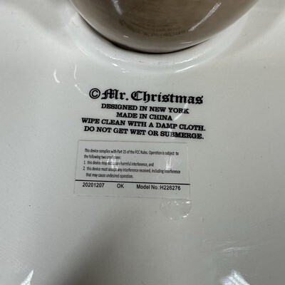 Mr Christmas Cottontail Easter Bunny Plate Cake Stand Lighted Pie Rabbit 10.5” Item image 12