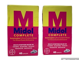 Midol Complete Menstrual Pain Relief Caplets with Acetaminophen, 40 Coun... - £20.56 GBP