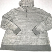 Lucky Brand Mens Hooded Sweatshirt Grey Size 2XL Hood Logo - $13.54