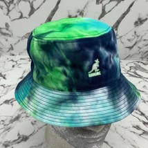 Kangol Lime Green | Navy | White Tie Dye Bucket Hat - £77.66 GBP
