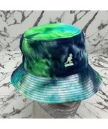 Kangol Lime Green | Navy | White Tie Dye Bucket Hat - £78.33 GBP