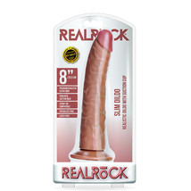 Slim Realistic Dildo Without Balls With Suction Cup 8&#39;&#39; Tan - £21.06 GBP