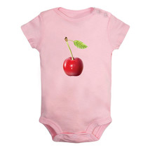 Baby Fruit Cherry Pattern Romper Newborn Bodysuits Infant Jumpsuit Babies Outfit - £8.17 GBP