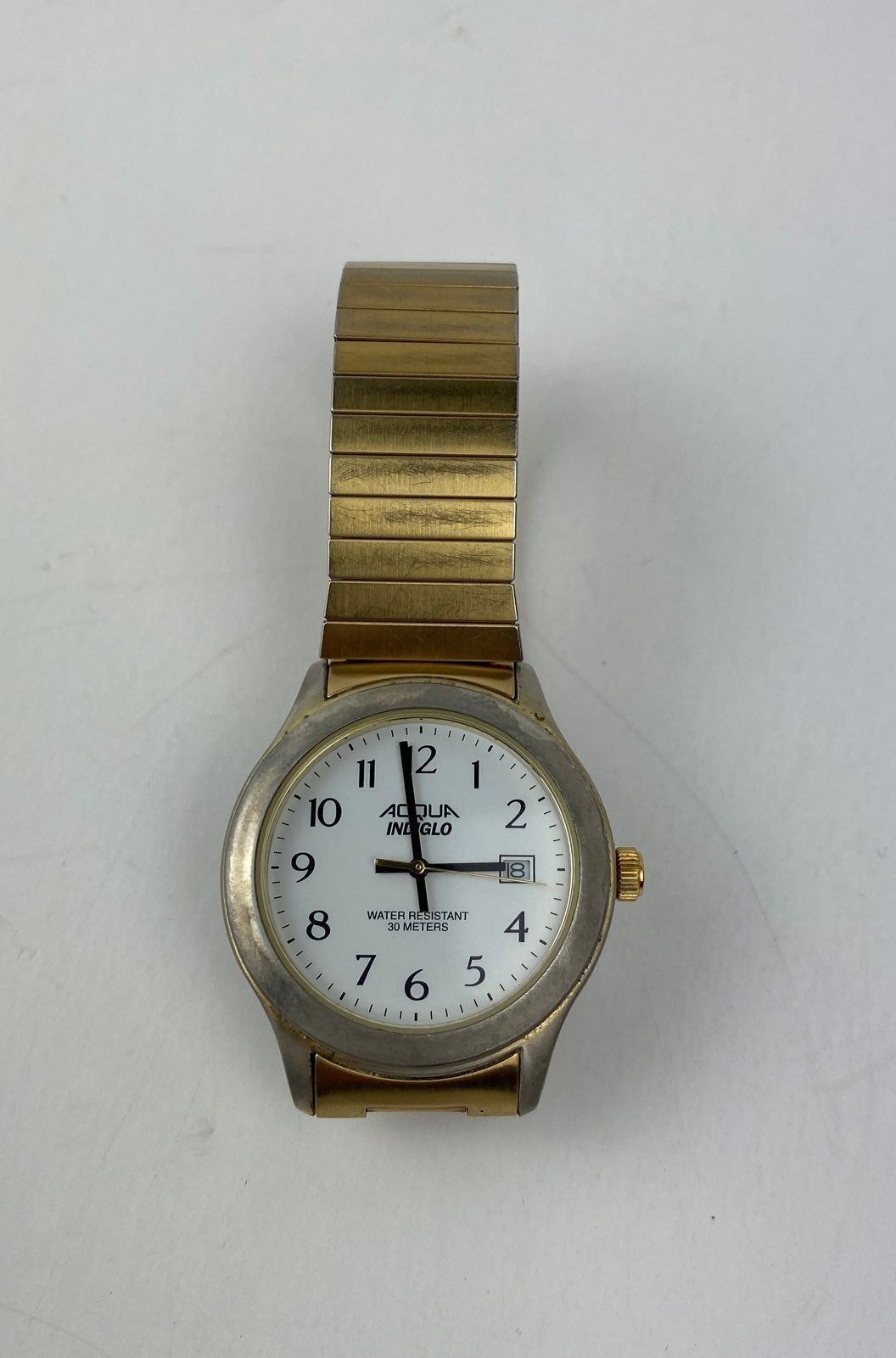 Aqua indiglo vintage wrist watch water resistant 30 ft  - $14.97