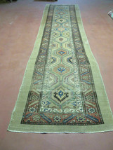 3&#39;4&quot; X 12&#39; Antique Hand Made Turkish Wool Rug Runner Carpet Camel Hair Nice - £869.42 GBP