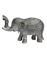 Metal Elephant Figurine Sculpture Statue Silver Color  - $39.95