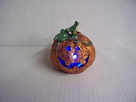 Ganz Halloween Lit Up Jack-O-Lantern Glitter Figure - £21.92 GBP