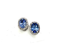 Natural Sapphire Diamond Earrings 14k Gold 1.73 TCW Certified $3,950 121272 - £926.51 GBP