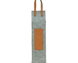 Bey-Berk Wine Caddy with Grey Felt and Brown Triming - $30.95