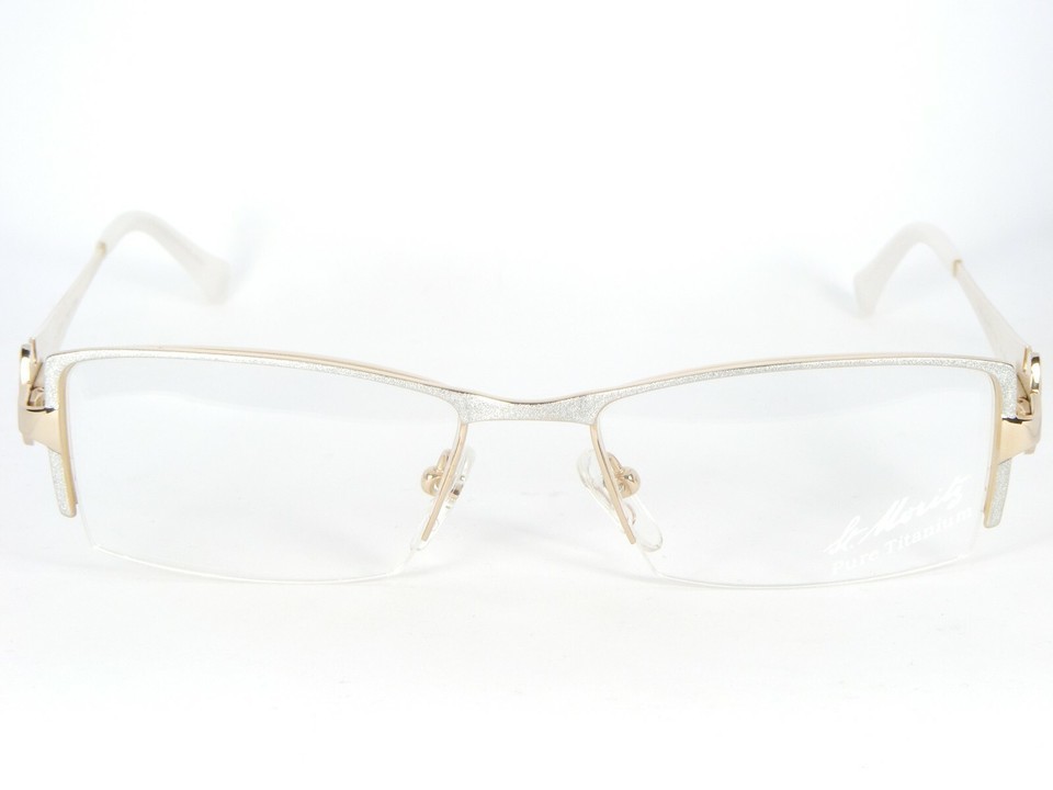 St.Moritz by AMA 4779 003 SILVER /GOLD EYEGLASSES PURE TITAN FRAME 51-17-135mm Item image 2