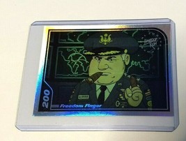 Freedom Finger #200 Limited Run Silver Foil Trading Card NEW - £5.43 GBP