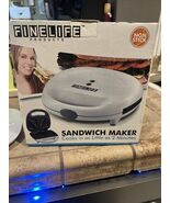Electric Non-Stick Sandwich Maker,  with Indicator Lights, Cool Handle, ... - $17.82