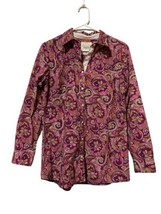 IZOD  All Over Print Paisley Button Down Shirt - Size M - $18.32