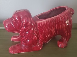 USA Pottery Puppy Dog Planter Pot Repaired - $12.00