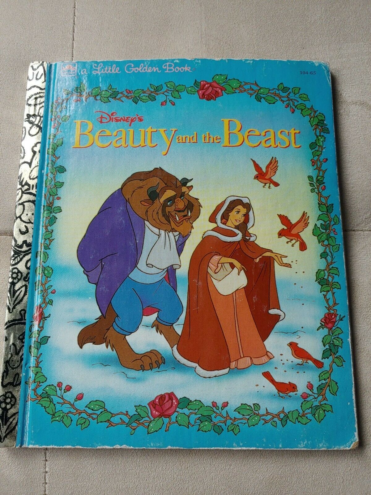 Disney Beauty And The Beast Little Golden Book 1991 - £8.01 GBP