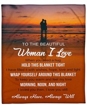 Couple Love At The Sunset Romantic Letter Custom Blanket For Wife From Husband - £28.64 GBP+
