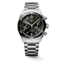 Longines Spirit Flyback 42 MM Black Dial Full SS Automatic Watch L38214536 - $3,752.50