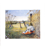 Zoe Stokes  Cat Art Print Original Vintage Funny Cat Artwork Cats Home D... - €6,47 EUR