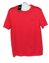 Hugo Boss Red Logo Cotton Men&#39;s Slim Fit T-Shirt Size 2XL  - £48.46 GBP