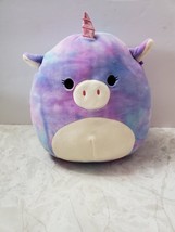 Kellytoy Squishmallow 8&quot; Lola The Tie Dye Unicorn Super Soft Plush Toy - £10.35 GBP