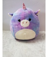 Kellytoy Squishmallow 8&quot; Lola The Tie Dye Unicorn Super Soft Plush Toy - £10.32 GBP