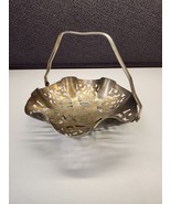 Leonard Silverplatee Candy Dish w/ Hinged Handles Hong Kong - £13.62 GBP