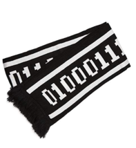 Computer Geek Binary Knit Scarf Black and White 74&quot; Long X 8&quot; Wide NWT - £21.88 GBP