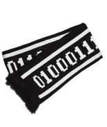 Computer Geek Binary Knit Scarf Black and White 74&quot; Long X 8&quot; Wide NWT - $38.26 CAD