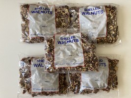 5 Packs California Shelled Walnuts Halves &amp; Pieces 1 lb each = 5 Lbs FRESH Stutz - £22.01 GBP