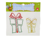 Dritz Iron-On Holiday Rhinestuds Applique - New - Presents - $0.99
