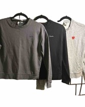 LOT-Divided LOVE Sweatshirt Woman’s Size Small Gray,Black - £11.68 GBP