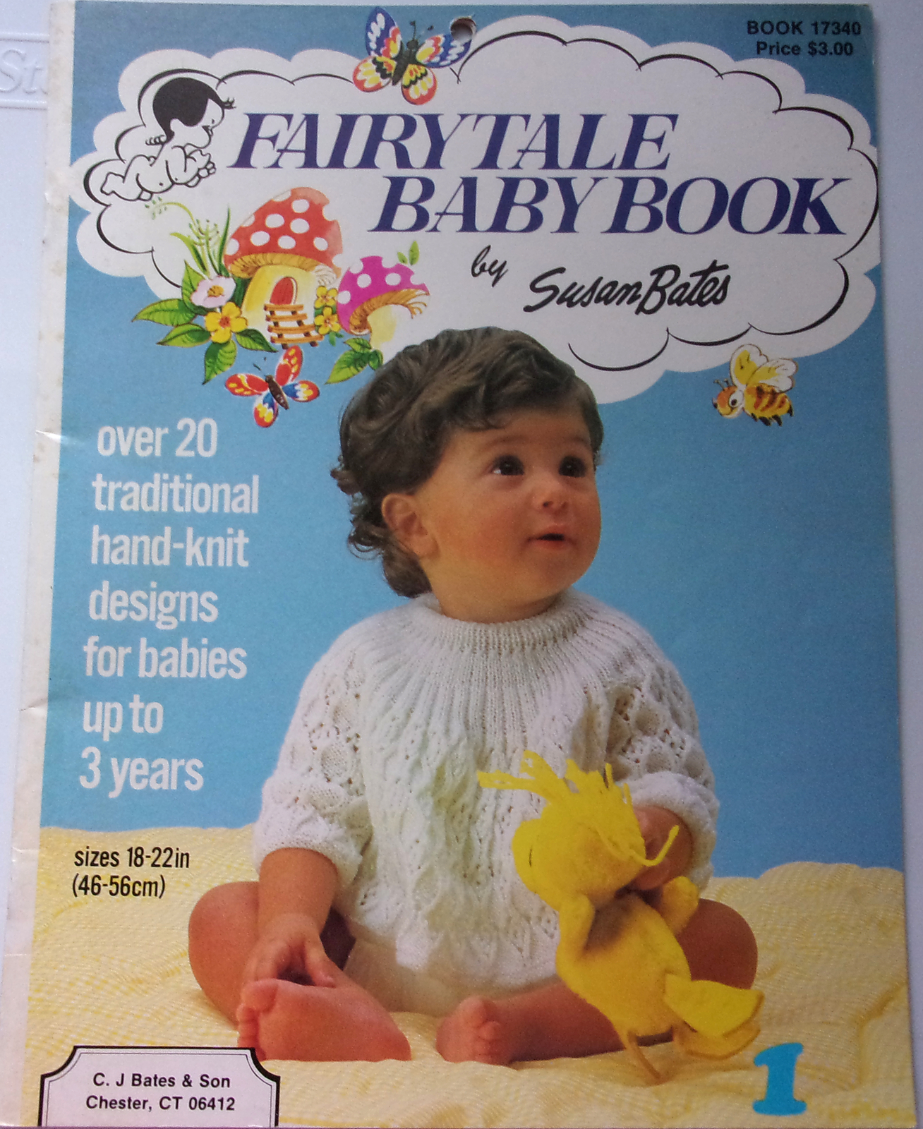 Fairy Tale Baby Book By Susan Bates 20 Traditional Hand Knit Designs - $4.99