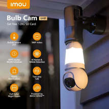 IMOU PAL E27 Bulb Camera 5MP 3K QHD Bulb and Camera 2 in 1 Wi-fi Two-way... - £44.35 GBP