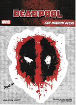 Marvel Comics Deadpool Splatter Face Logo Peel Off Car Window Sticker Decal NEW - £7.00 GBP