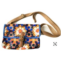 Fossil Boho Crossbody Floral Sunburst Blue Orange - £31.64 GBP