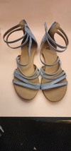 So - Light Blue Strapped Open Toe Sandle Shoe w/studs - Size 9 -  See Pics - $13.85