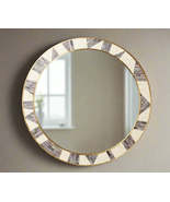 Bone inlay grey dyed bone pattern mirror frame - $8,406.88 MXN