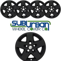 2007-2018 Jeep Wrangler # 7907-MB 17&quot; 5 Spoke MATTE Black Wheel Skins NEW SET/5 - £127.02 GBP