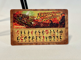 Disneyland Indiana Jones Adventure Code Decrypter Card from AT&amp;T - £7.17 GBP