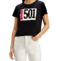 Levi&#39;s Womens Surf Cotton Graphic T-Shirt Color:Black Size:XX-Large - £22.05 GBP