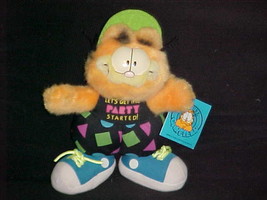 9&quot; Garfield Let&#39;s Get The Party Started Plush Toy With Tags By Dakin 1981 - £38.71 GBP