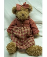 Vintage RUSS for AVON SERINA THE TEDDY BEAR IN PLAID DRESS 15&quot; Plush STU... - €21,17 EUR